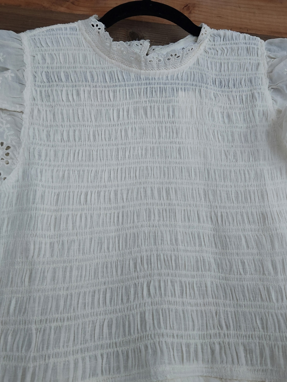 NWT Boutique Womens  Cream Lace Eyelet Maxi Dress Size L - Picture 2 of 4